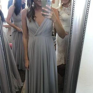 all about love light grey maxi dress
